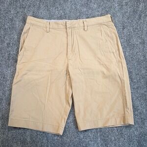 J.Crew Shorts‎ Mens 32 Tan 11" Inseam Canvas Flat Front Slash Pocket Preppy